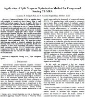 QMISG - Application of Split Bregman Optimization Method
