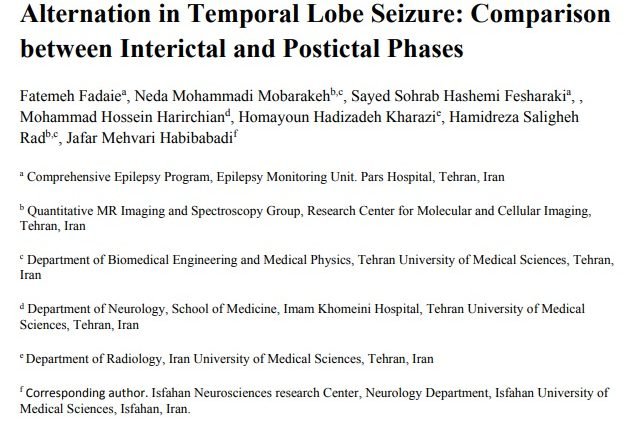 1H-MRS metabolite’s ratios show temporal alternation in temporal lobe seizure: Comparison between interictal and postictal phases